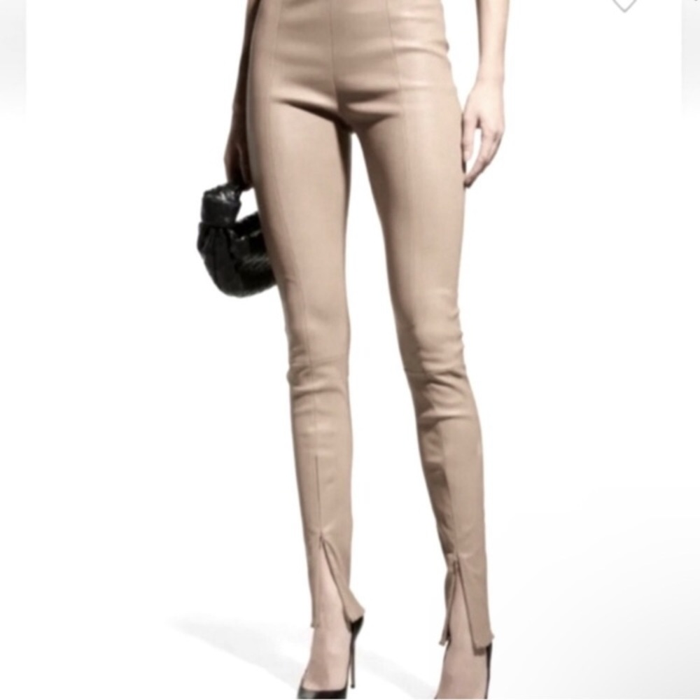 Jason Wu split hem vegan leather pants